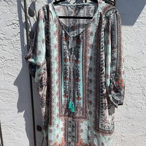 Silk Tolani Dress (Size 2X)
